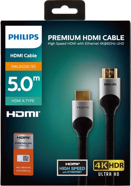 SWL6122E/93 5m HDMI Kablo Altın Uçlu 4K Kablo