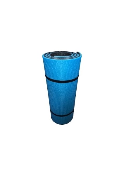 16 mm Mavi Siyah Çift Taraflı Spor / Kamp Matı 180 x 60 x 1,6 cm