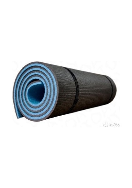 16 mm Mavi Siyah Çift Taraflı Spor / Kamp Matı 180 x 60 x 1,6 cm