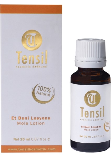 Tensil Kozmetik Et Beni Losyonu Bitkisel Merhem (Mole Lotion)