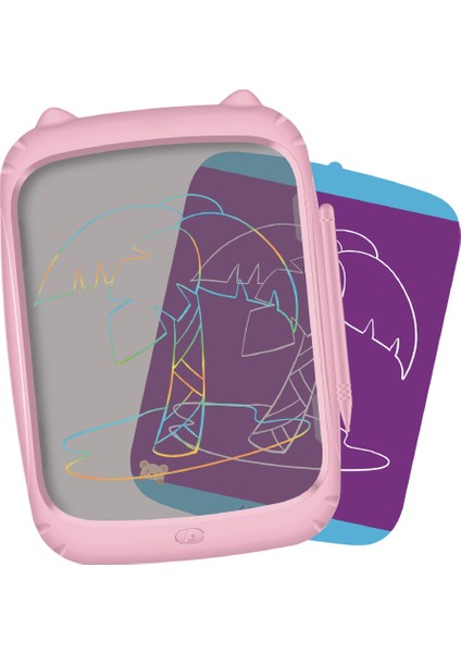 Wicue 11” Saydam LCD Dijital Eğitim Tableti –Pembe