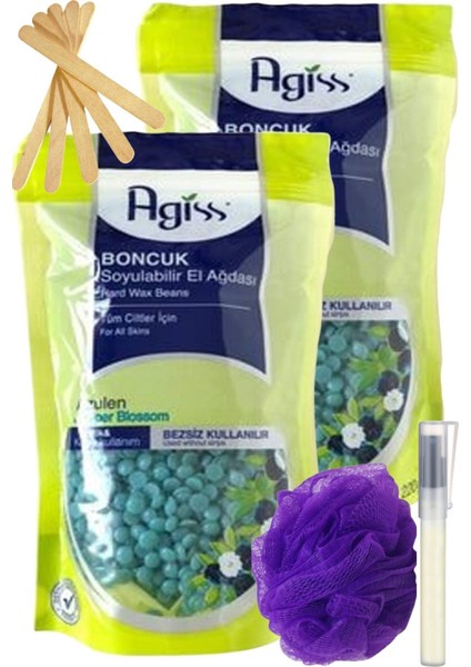 Agiss Azulen Inci Boncuk Granül Sir El Ağdası 250GR 2'li Set + Spatula + Lif + Kalemparf