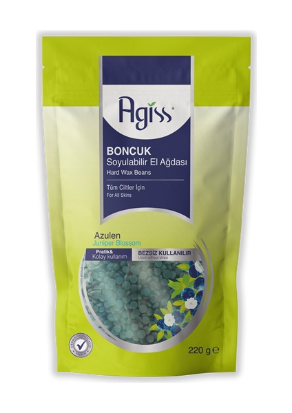 Agiss Azulen Inci Boncuk Granül Sir El Ağdası 250GR 2'li Set + Spatula + Lif + Kalemparf
