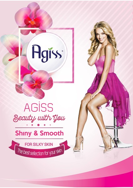 Agiss Siyah Inci Boncuk Granül Sir El Ağdası 250GR 2'li Set + Spatula + Lif + Kalemparf