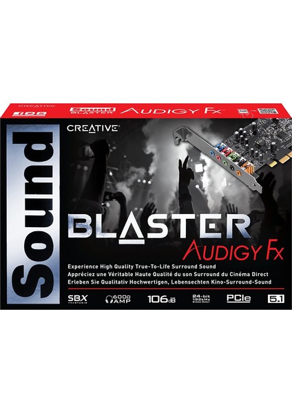 Sound Blaster Audigy Fx Pcıe 5.1 Ses Kartı