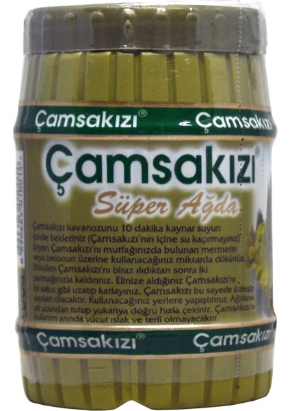 Çam Sakızı Çamsakızı Süper El Ağdası 240 gr x 3'lü Set + 2mt Bez + Lif