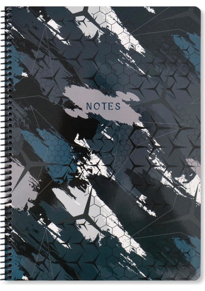 A4 Çizgili Defter Sports - Füme