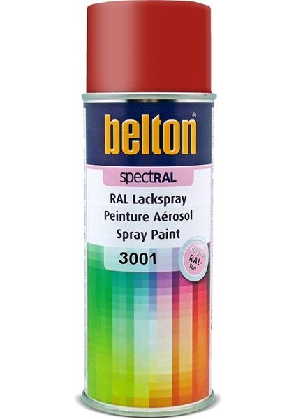 Spectral Ral 3001 Sinyal Kırmızı Akrilik Sprey Boya