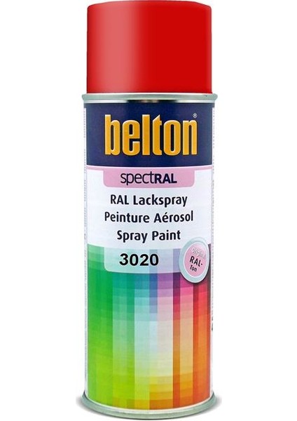 Spectral Ral 3020 Trafik Kırmızısı Akrilik Sprey Boya