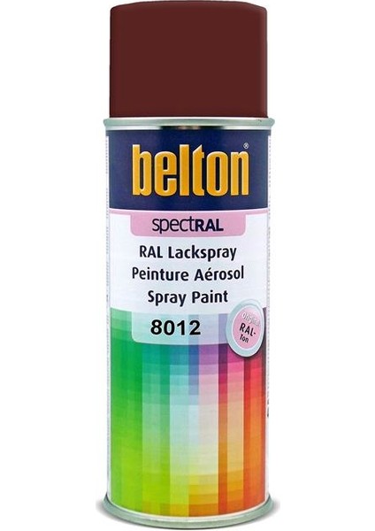 Spectral Ral 8012 Kızıl Kahve Akrilik Sprey Boya