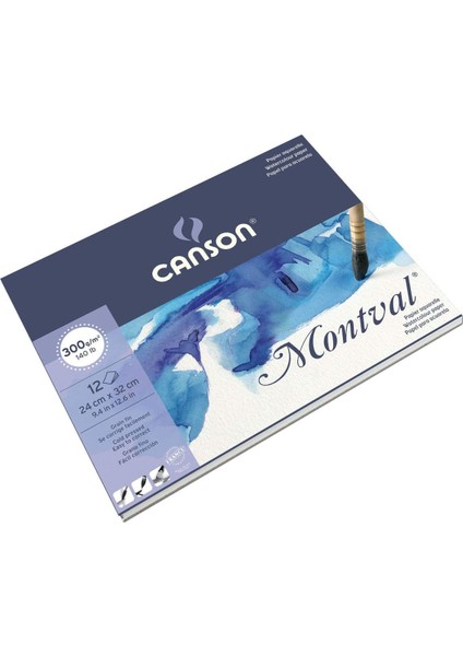Montval Sulu Boya Blok Pad Canmontv 12 Sayfa 300 gr 24 x 32 cm fırsatları