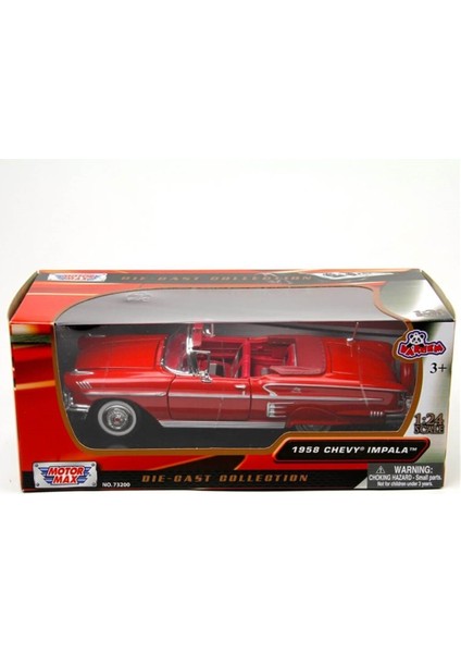 Motormax 1:24 1958 Chevy Impala Kırmızı