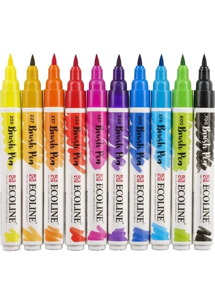 Ecoline Brush Pen Fırça Uçlu Kalem Seti 10 Renk fiyatları