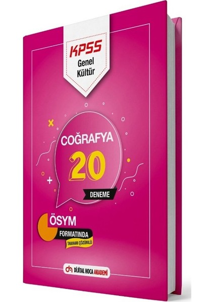 2021 KPSS Coğrafya 20 Deneme Çözümlü