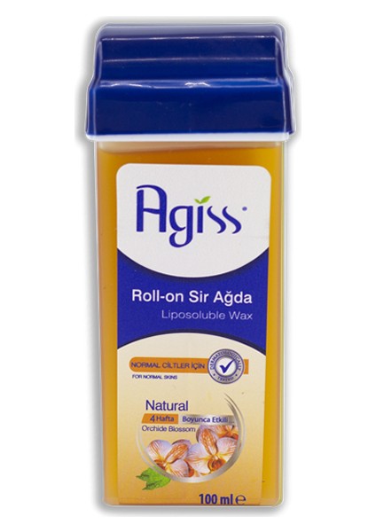 Agiss Natural Kartuş Roll On Sir Ağda 100MLX9'LU+BEZ+KALEMPAR