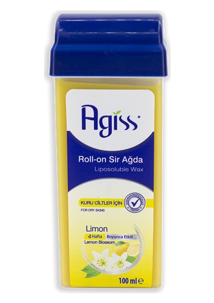 Agiss Limonlu Kartuş Roll On Sir Ağda 100MLX6'LI+BEZ+KALEMPAR