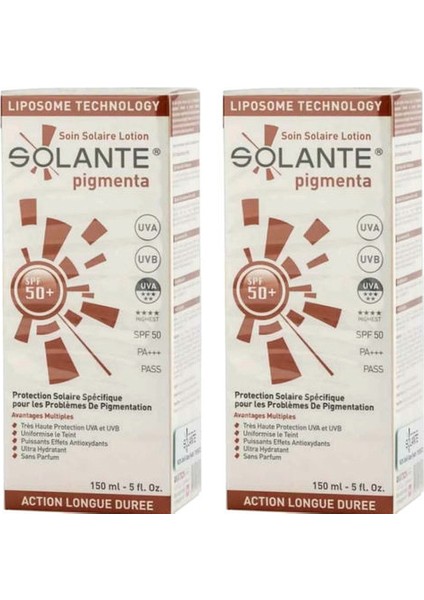 Lekeli Ciltler Için Güneş Koruyucu Losyon - Solante Pigmenta Spf 50+ Losyon 150 ml X2 Adet