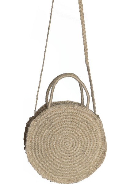 Kadın Çiçek Detaylı El Yapımı Hasır Çanta modelleri