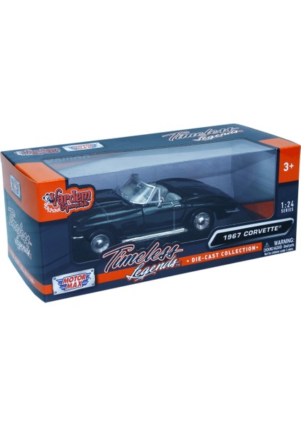 Motormax 1:24 1967 Corvette Siyah