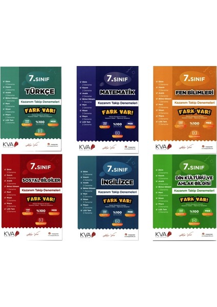 Yayınları 7.Sınıf Tüm Dersler Deneme Seti