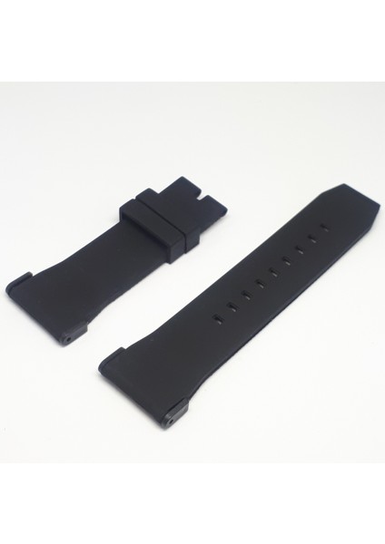 Atasaat Puma Uyumlu Slikon Saat Kordonu Kayışı - Siyah