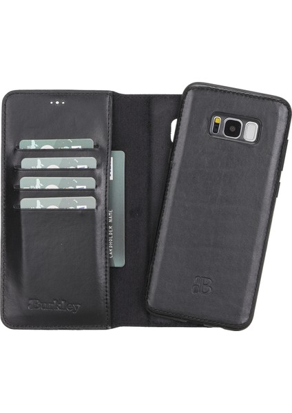 Samsung Galaxy S8 Plus Siyah Deri Cüzdan Telefon Kılıfı modelleri