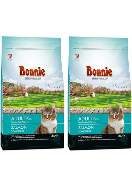 Somonlu Yetiskin Kedi Mamasi 1,5 kg 2 Adet