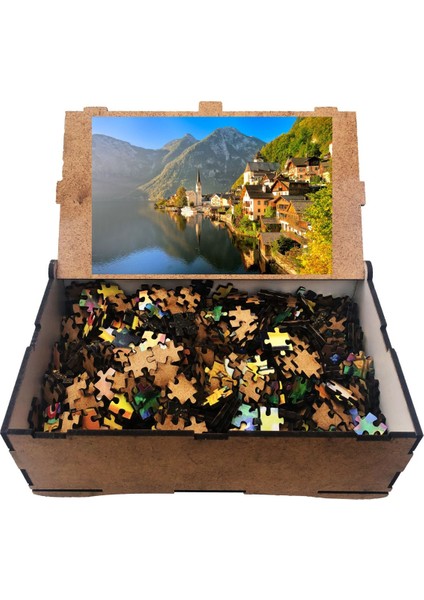 Manzara Model 2 1000 Parça Ahşap Puzzle Yapboz