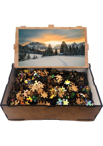 Manzara 1000 Parça Ahşap Puzzle Yapboz