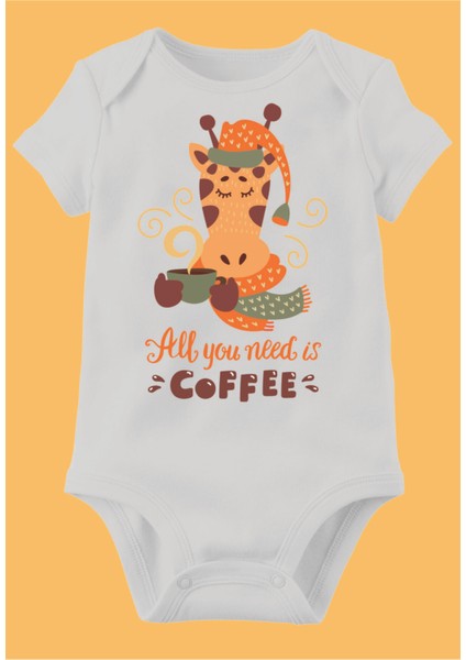 Baskılı Pamuklu Bebek Body