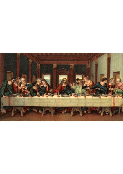 Son Akşam Yemeği 1000 Parça Ahşap Puzzle Yapboz