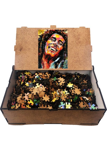 Bob Marley 1000 Parça Ahşap Puzzle Yapboz