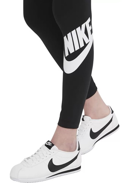 Sportswear Essential Yüksek Belli Logolu Kadın Taytı fırsatları