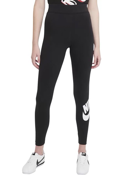 Sportswear Essential Yüksek Belli Logolu Kadın Taytı