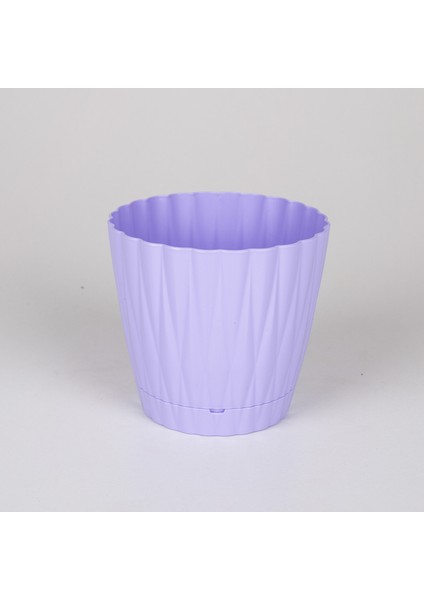 Plastik Istiridye Saksı No:1 Lila 0,9 Litre 12X11 cm