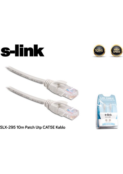 Slx-295 10M Patch Utp Cat5e Kablo