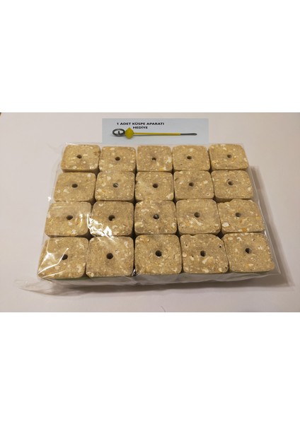 Sazan Balık Avı Delikli Kare Mısır Küspesi 100 gr 20 Adet