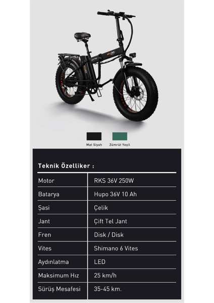 E- Bike Nitro Elektrikli Katlanabilir Bisiklet modelleri