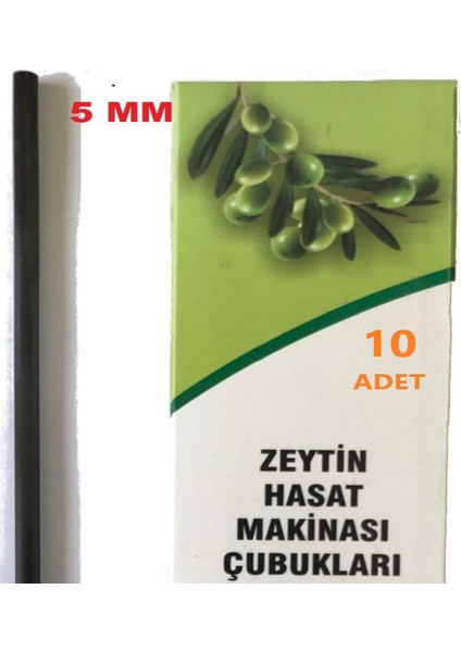 Zeytin Hasat Makinası Benza Tipi 5 mm Karbon Fiber Çubuk 10 Adet