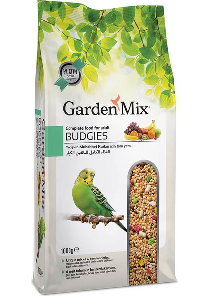 Gardenmix Platin Meyveli Muhabbet Kuşu Yemi 1 kg