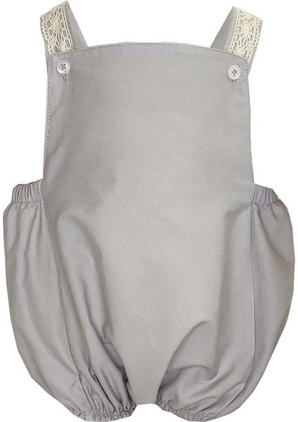 Kız Bebek Dantel Detaylı Şort Tulum 0-3 Yaş