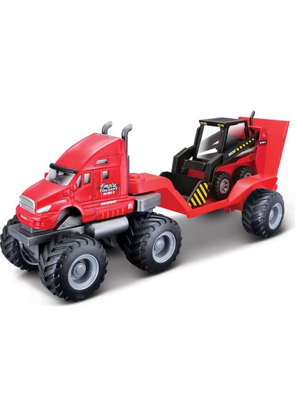 Builder Zone Taşıyıcı Tır Seti - Kırmızı Tır