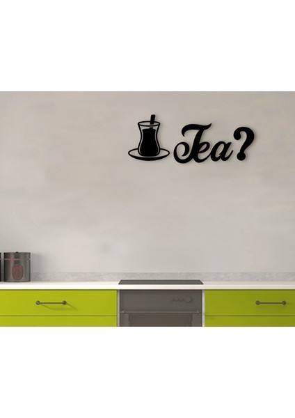 Gift Tea Tasarımlı Ahşap Duvar Yazısı