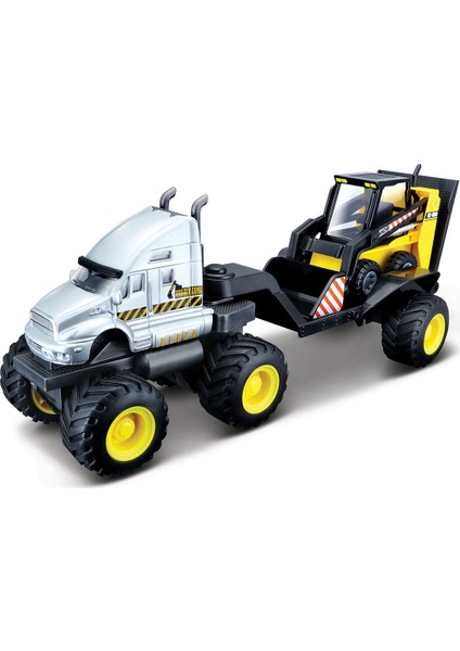 Builder Zone Taşıyıcı Tır Seti - Gri Tır