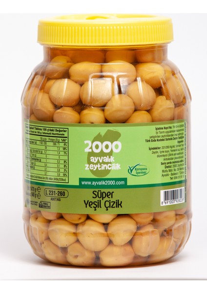 Süper Yeşil Çizik 940 gr (L-231-260 Kg/ad)