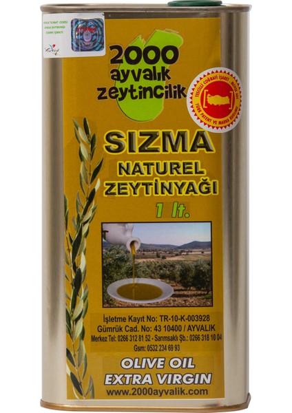 Soğuk Sıkım Natürel Sızma Zeytinyağı 1 Litre