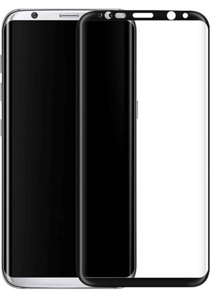 Samsung Galaxy G955 S8 Plus Uyumlu Full Cam Koruyucu Siyah