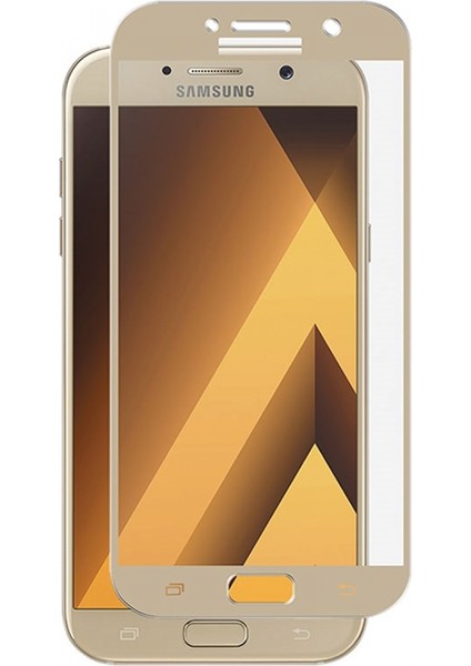Samsung Galaxy A320 A3 2017 Uyumlu Full Cam Koruyucu Gold
