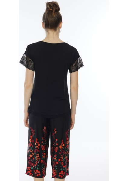 Worteks Düşük Omuzlu Dantelli Bol Paca Kaprili Pijama Takım fırsatları