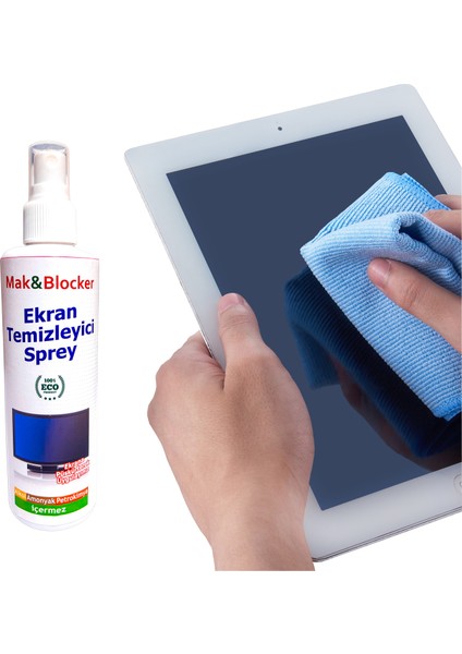 Tv Ekran Temizleme Spreyi 250 ml + Mikrofiber Temizleyici Bez